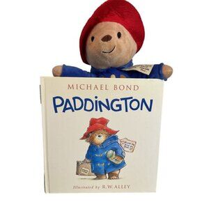 Kohls Cares 2022 Paddington Bear Plush and Book Blue Coat Red Hat 12”
